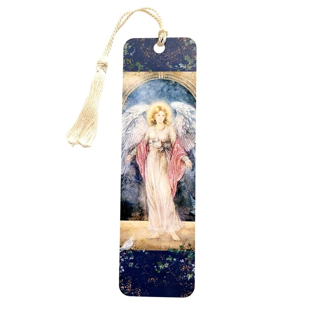 Vintage 90s Lena Liu "Guardian Angel" Bookmark Tassel 1997 Quality Artworks LL70